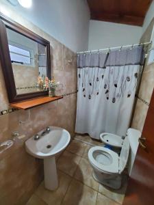 Ένα μπάνιο στο Cabañas Rosaditas
