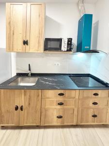 Dapur atau dapur kecil di Céntrico, luminoso y nuevo