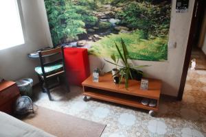 Posezení v ubytování Großes modernes Zimmer "Silber" für 2 Personen und Katzenliebhaber