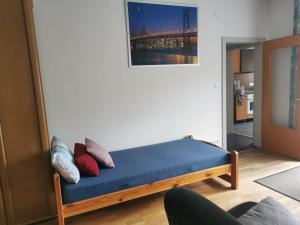 Ένα ή περισσότερα κρεβάτια σε δωμάτιο στο Monteurwohnung Biedenkopf