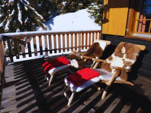 Balkón nebo terasa v ubytování Chratidudel - Ski-in , Ski-out