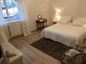 Postel nebo postele na pokoji v ubytování Chambres d'hôtes Le Mont d'Anon