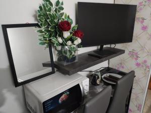 A television and/or entertainment centre at Mini Deluxe Room - Close to Metro C