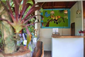 The lobby or reception area at Pachamama Jungle River Lodge - Punta Uva
