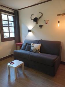 Chalet Appart'Hôtel l'Eau Vive的休息区