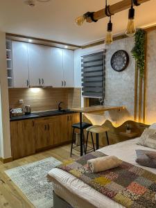Kuchyň nebo kuchyňský kout v ubytování Apartment D248- aparthotel Vucko