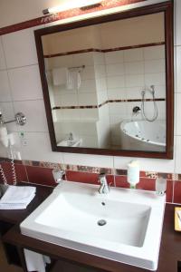 Koupelna v ubytování Hotel Alexandra