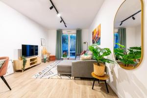 Χώρος καθιστικού στο Le Green Chic - Métro 8 - Paris