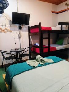 Un pat sau paturi într-o cameră la Hotel Boutique Stay La 10