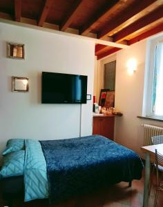 TV a/nebo společenská místnost v ubytování B&b del bosco e del lago Elimar