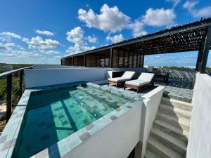 Μπαλκόνι ή βεράντα στο ZEL-VA Tulum Apartments