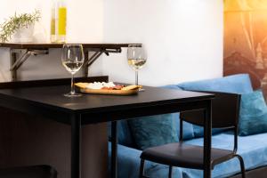 A seating area at Budapest Downtown Museum Apartments