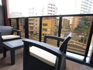 Hotel Reference Ropponmatsu Condominium 발코니 또는 테라스