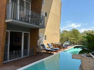 Πισίνα στο ή κοντά στο Beautiful studio