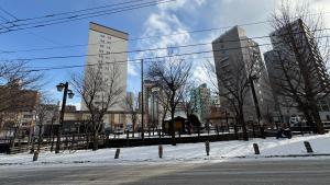 Sapporo Oriental Hotel v zimě