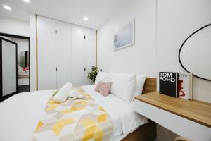 Postel nebo postele na pokoji v ubytování Label6 Coliving Rooftop Lakeview
