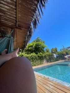 Bazén v ubytování Casa temporada Trancoso Casa Bonfim nebo v jeho okolí