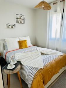 Postel nebo postele na pokoji v ubytování Maison, privative, lumineuse, suréquipée terrasse et parking