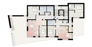 plan domu w obiekcie Aparthotel Adrenalin w mieście Kappl +2 zdjęcia
