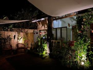 Marta House gili air外面的花园