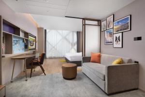 Istumisnurk majutusasutuses Home2 Suite by Hilton Chongqing Wanzhou