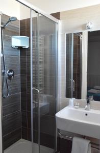 Koupelna v ubytování Hotel Caesar