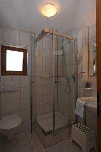 Kúpeľňa v ubytovaní Landhaus Beate