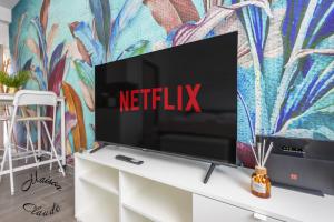 TV a/nebo společenská místnost v ubytování Maison Claude