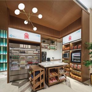 Kuchyň nebo kuchyňský kout v ubytování Hilton Garden Inn Beijing Yizhuang