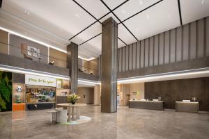 Setusvæði á Home2 Suite by Hilton Chengdu Pengzhou