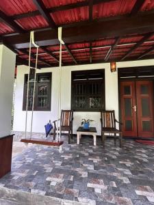 Patio nebo venkovní prostory v ubytování Evergreenlodge