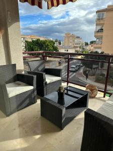 Balkón nebo terasa v ubytování Charm Apartment 90m2