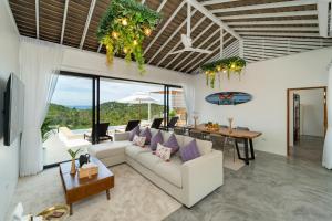 Posezení v ubytování Pahili Pool Villas Koh Phangan