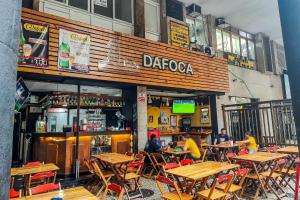 Botafogo, 4 Hóspedes e Vista para o Pão de Açúcar!餐廳或用餐的地方