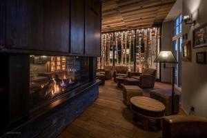 Ein Sitzbereich in der Unterkunft Arkadenhaus - Hotel Freiherr von Schwarzenberg