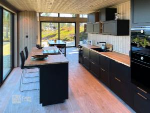 Η κουζίνα ή μικρή κουζίνα στο New modern cabin at Norefjell with sauna