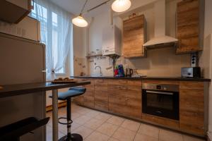 Η κουζίνα ή μικρή κουζίνα στο Le Downtown, emplacement idéal à Auxerre