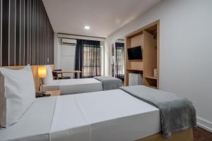 Postel nebo postele na pokoji v ubytování 155 Hotel + 37 fotografií