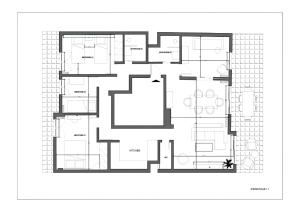 Plán poschodí v ubytovaní Deluxe 4 Bedrooms Apartment in Athens Center