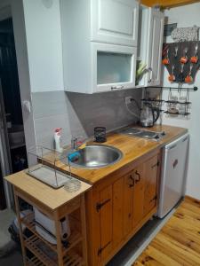 Η κουζίνα ή μικρή κουζίνα στο Apartman Čivović