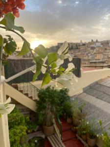 Balkón nebo terasa v ubytování Riad Taj Salma