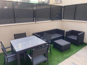 Posezení v ubytování Barajas Loft