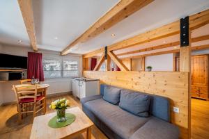 Kuchyň nebo kuchyňský kout v ubytování Haus Schöneck