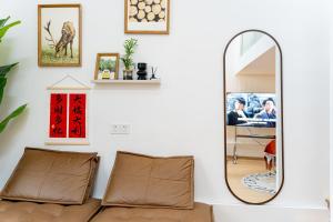 Posezení v ubytování Shanghai Hills & Zinn Courtyard Guesthouse with 2Bedrooms close to Line 9
