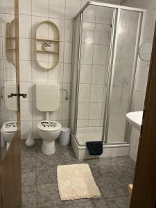 Koupelna v ubytování Hotel Eulenhof