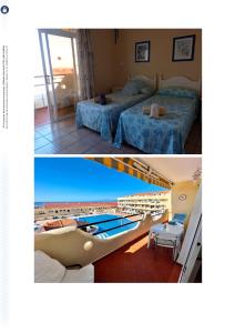 En eller flere senge i et værelse på Marina Palace Vista piscina