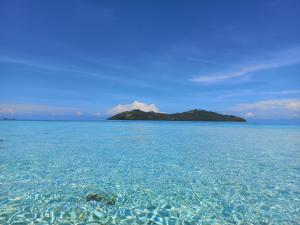 an island in the middle of the ocean at 4 Sisters Divers in Bunaken