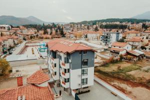 an aerial view of a city with buildings at Apartment Aria 2 in Velingrad