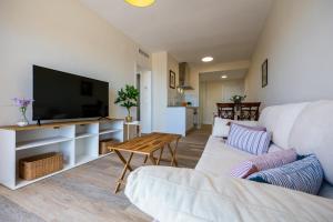Televízia a/alebo spoločenská miestnosť v ubytovaní Balcones de Benalmadena