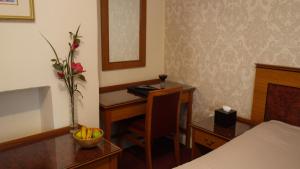 A television and/or entertainment center at Studio-47 